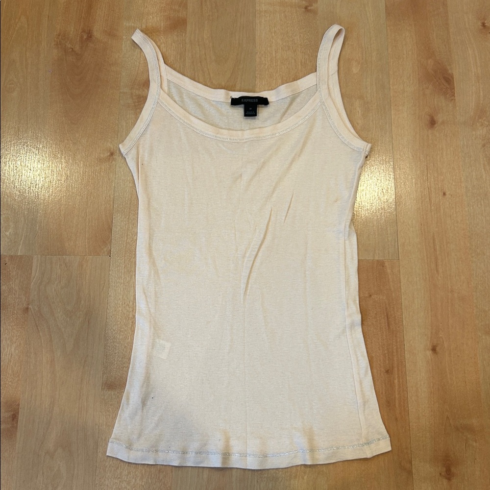 Express Cami with silver stitching size medium